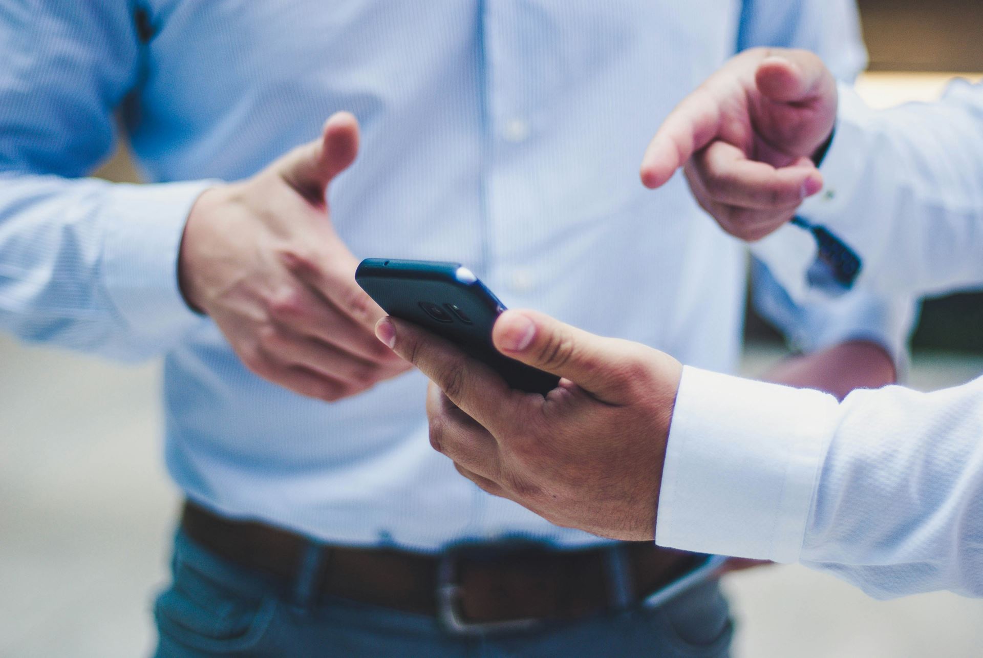 a person on a mobile phone